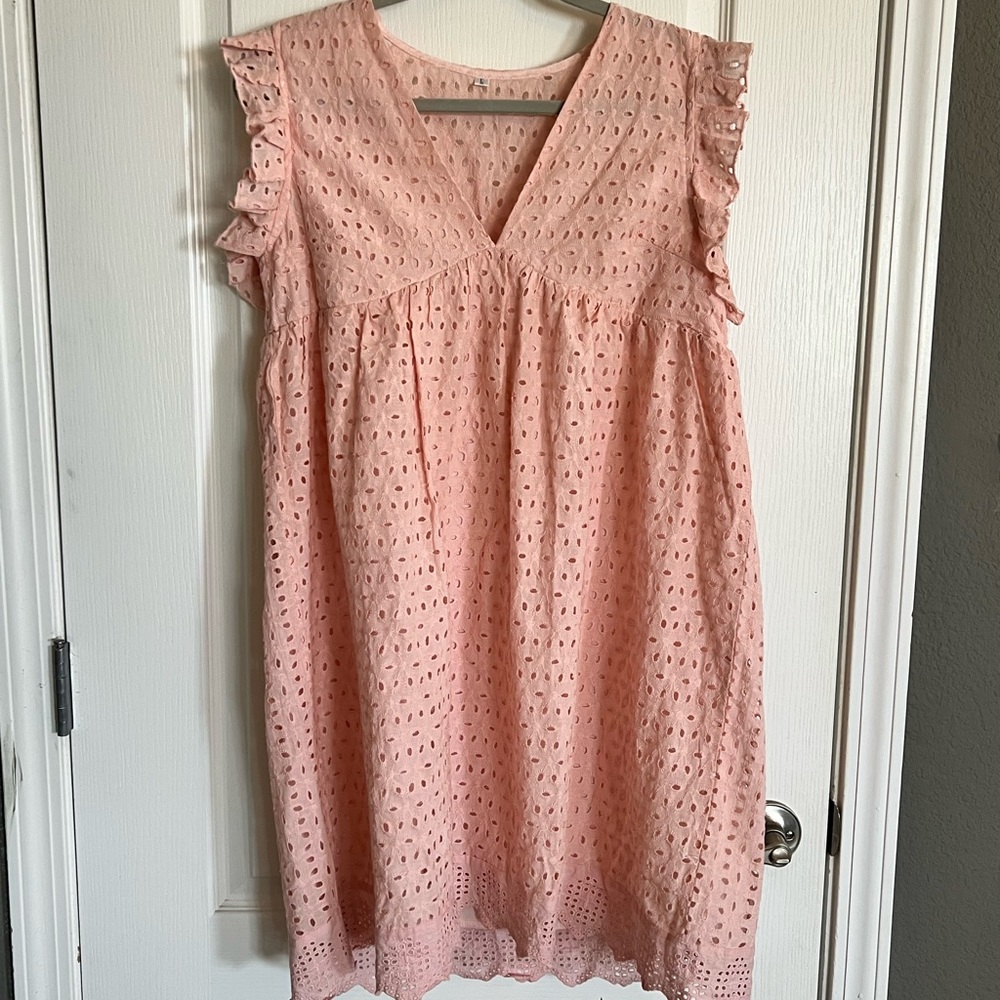 Short Lace Shift Dress